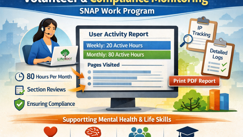 Work Program, Volunteer Hours, and Participation